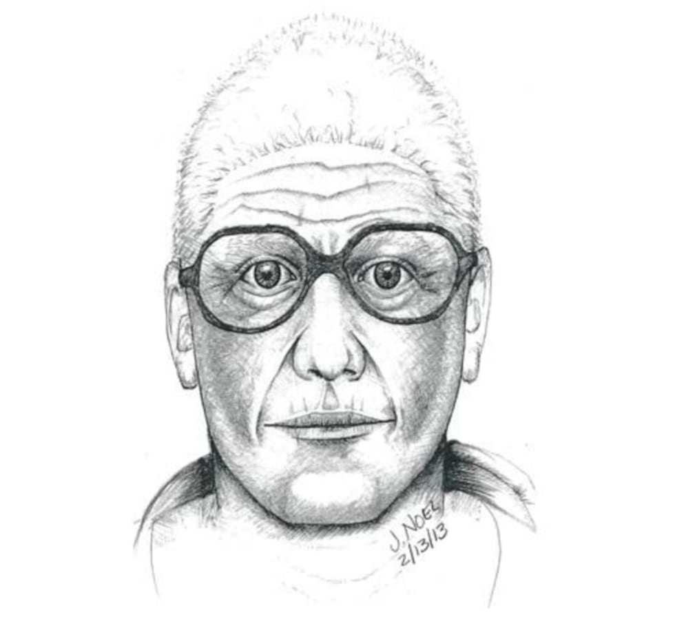 A sketch of a person of interest from the night Paul Leiter was killed.