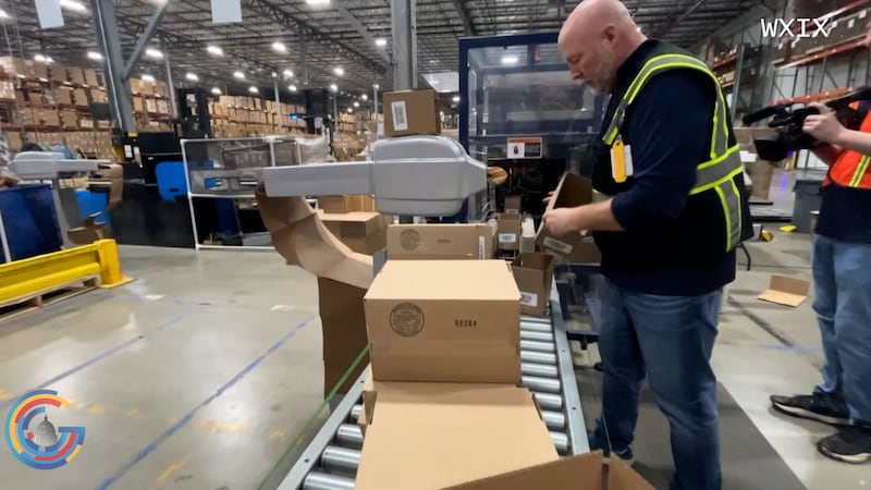 President Trump is touring Thermo Fisher Scientific, a pharmaceutical and biotechnology...