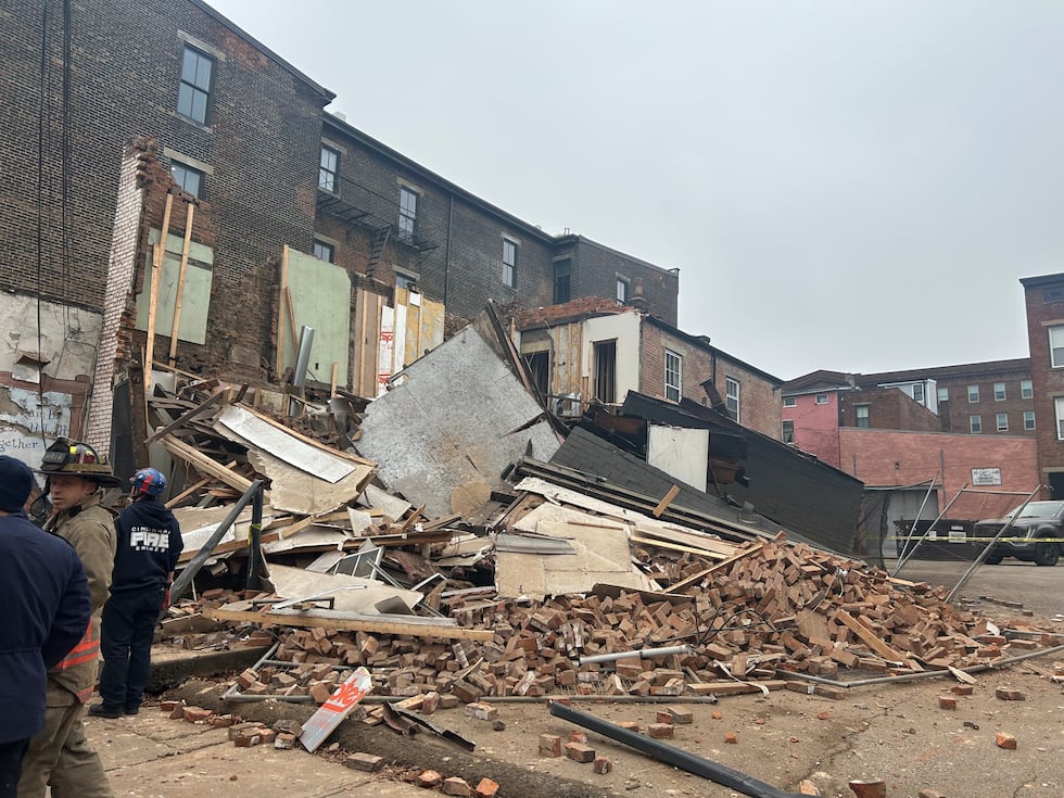 Building collapses in Over-the-Rhine