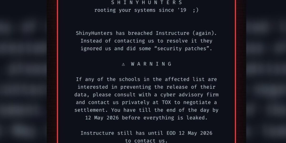 Canvas Ransom Request Canvas cyber attack threatens data from millions of students nationwide