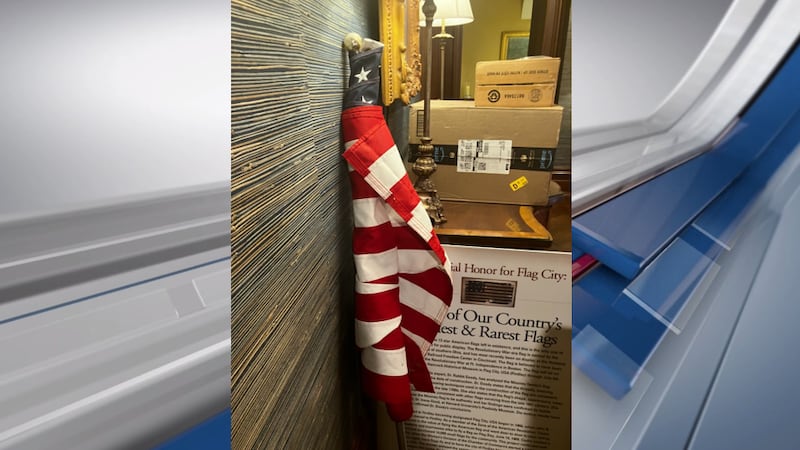 A rare 13-star American flag thought to be used during the Revolutionary War was recently on...