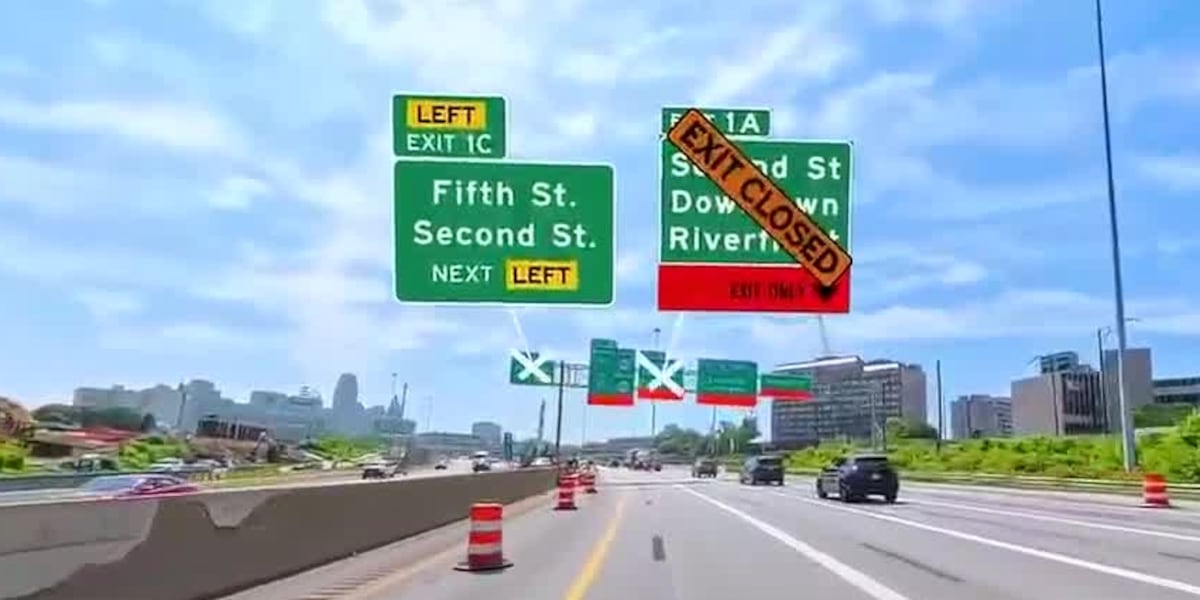 Exits to Second Street in Downtown permanently closing due to bridge project