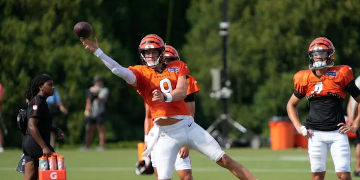 Intensity sets the tone for Burrow, Bengals on day 1 of training camp