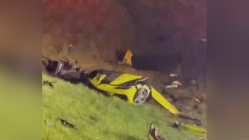 The impact of the crash tore the vehicle apart, ejecting the driver.