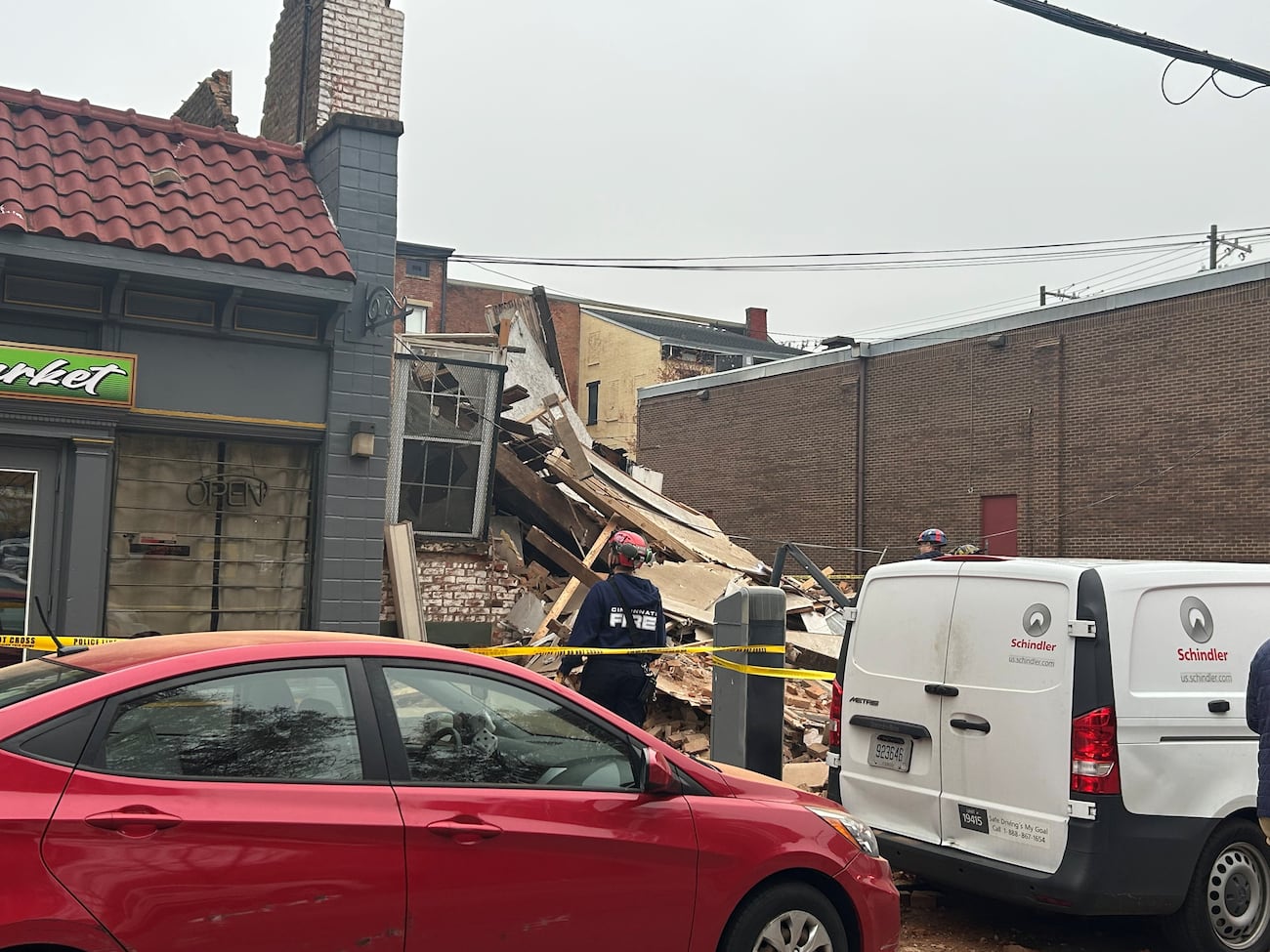Building collapses in Over-the-Rhine