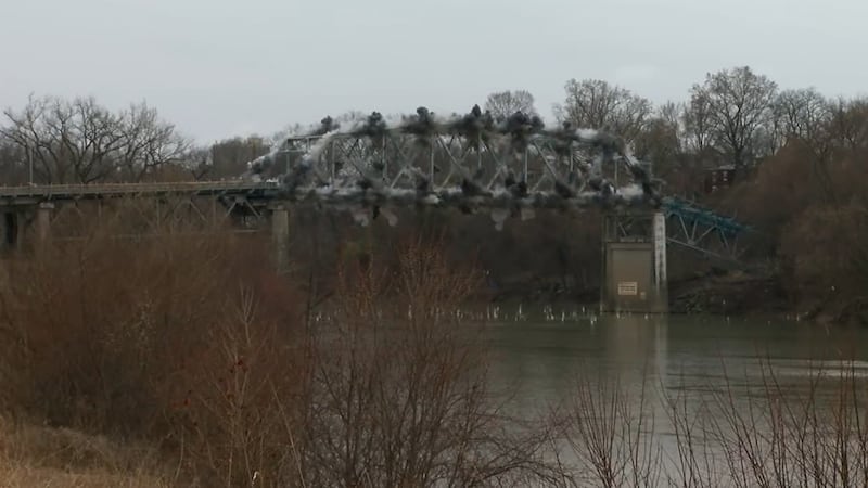 The Fourth Street Bridge, also known as the Licking River Bridge, was demolished Monday...