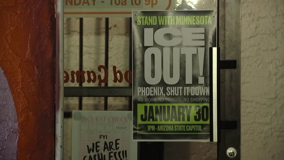 Business owners in the Phoenix metro area are closing their doors Friday to support the “Ice...
