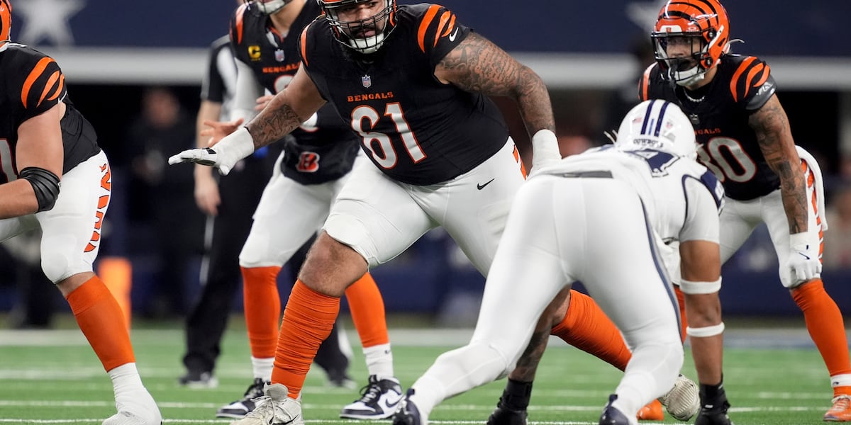 Bengals releasing veteran offensive lineman