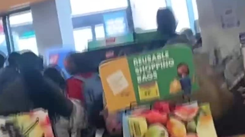 Video captures students allegedly vandalizing a North College Hill Kroger