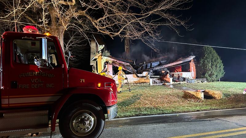 A family's home is destroyed after a fire occurred Sunday morning, according to Friendship...