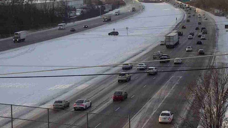 Southbound Interstate 75 at Allen Road in West Chester Township.