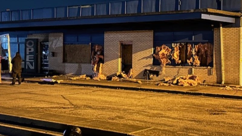 Flames broke out late Tuesday inside Lester’s Rock N Roll Shop, 1959 Central Ave. in Middletown