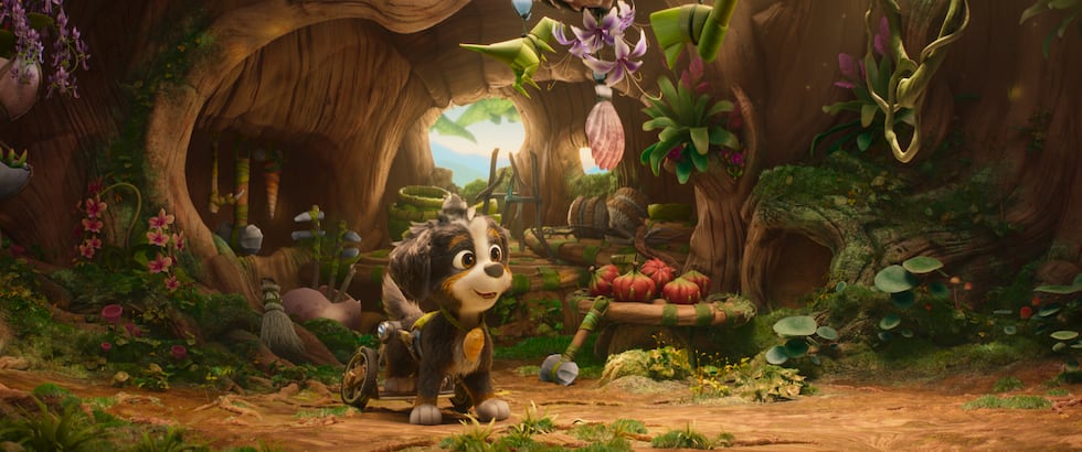 Hayden Chamberlen as “Rex" in Paw Patrol: The Dino Movie from Paramount PIctures and Spinmaster.
