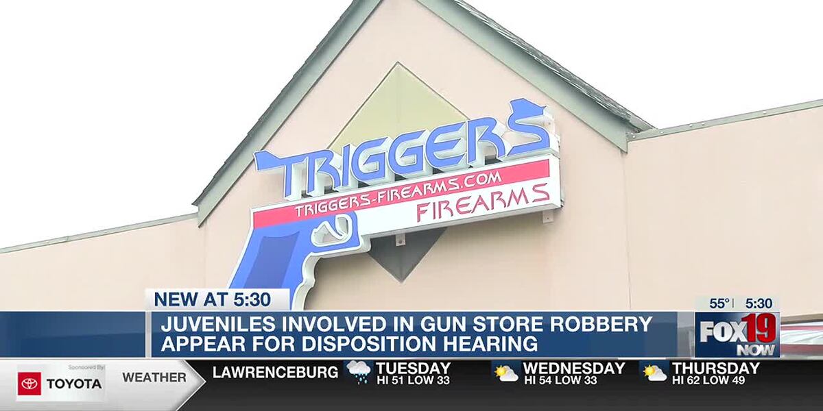 Juveniles involved in gun store robbery appear for disposition hearing