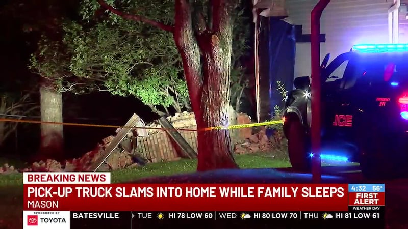 Vehicle into house