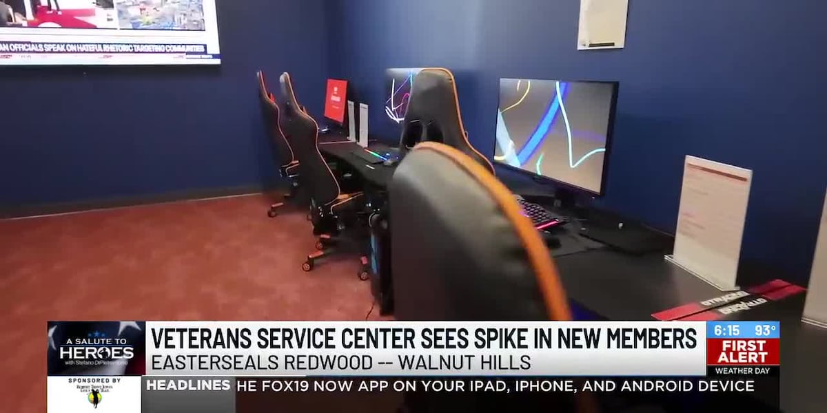 Veterans service center sees spike in new members