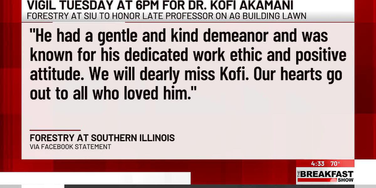 Coverage image for: Vigil for SIU professor shot, killed set for 9/22