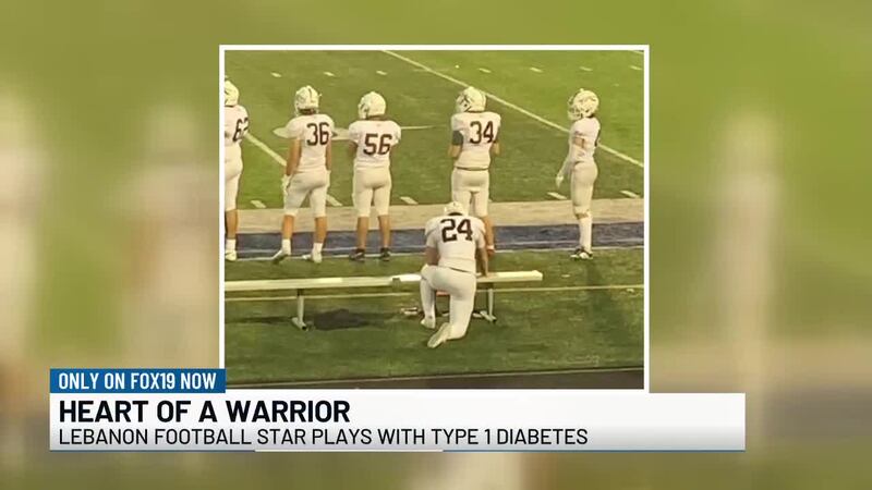 Lebanon football star plays with type 1 diabetes