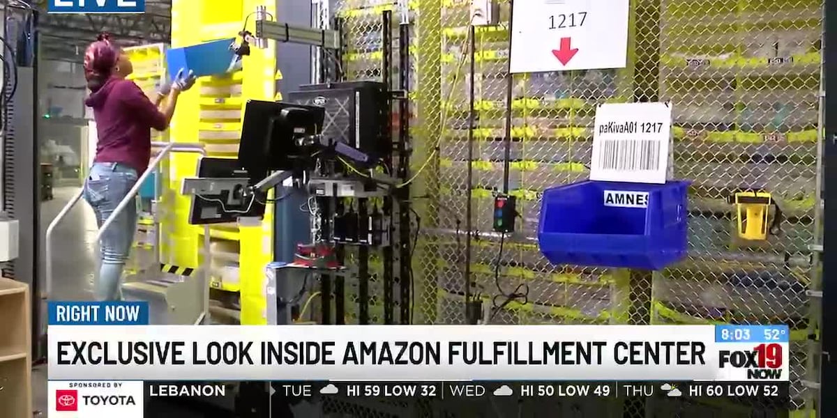 Look Inside Amazon Exclusive look inside Amazon Fulfillment Center